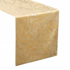 OBRUS WELUR VELVET BIEŻNIK 35 X 220 CM ZŁOTY