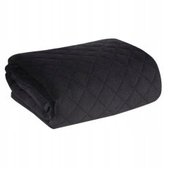 Koc Narzuta Kapa Velvet Welur 170X210 Czarna