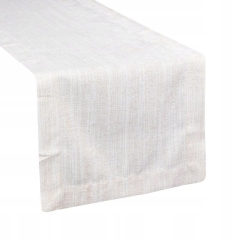 OBRUS BIEŻNIK ŻAKARDOWY POŁYSK 40 X 140 CM BIAŁY