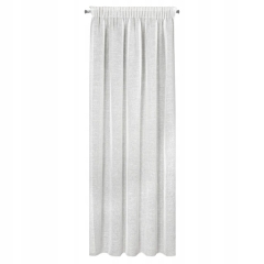 KREMOWA ZASŁONA W STYLU EKO NA TAŚMIE 140X270