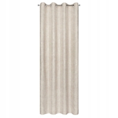 Zasłona gotowa boho płótno len 140X250 Beżowa