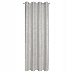 Zasłona gotowa boho płótno len 140X250 Szara