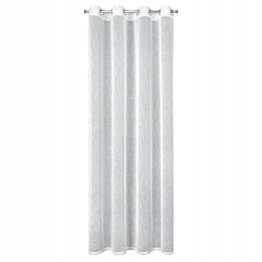 Firana gotowa Przelotki Kółka 140X250 CM Biała
