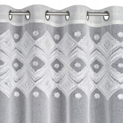 ESTERA BIAŁA LEKKA ZASŁONA W STYLU BOHO 140x250 cm