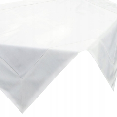 Obrus Bieżnik Welurowy Velvet 85X85 CM BIAŁY