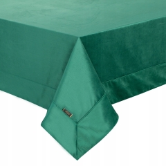Obrus Bieżnik Welurowy Velvet 85X85 CM CIEMNOZIELONY