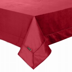Obrus Bieżnik Welurowy Velvet 145X260 CM BORDOWY