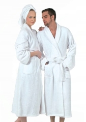 SZLAFROK L XL Frotte BIAŁY