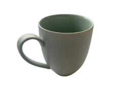 Alumina Bogucice KUBEK 400ml GRANITE MINT BLUE NA KAWĘ HERBATĘ PORCELANA