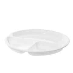 TALERZ Z PODZIAŁKĄ DO UŻYWANIA W MIKROFALI 25 CM DO PODGRZEWANIA DAŃ