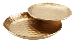 Taca EDSELE Ś11/14cm pozłacany metal 2 szt.