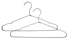 Wieszak MATTIS L42cm 2szt/op metal
