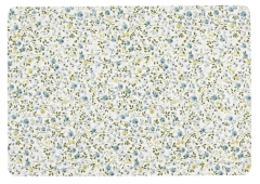 Podkładka FLORA 33x42 niebieski/biały