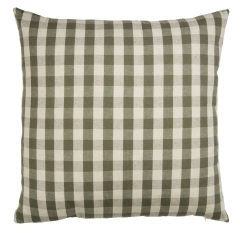Poduszka ozdobna VALERIANA 50x50 kratka zielony