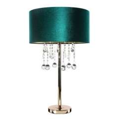 Lampa Stołowa Natalie 46x23x75cm Ciemnoturkusowa