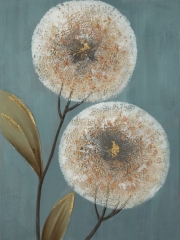 Obraz ręcznie malowany 60 x 80 cm Granatowy
