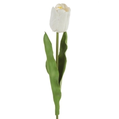 Kwiat Sztuczny Ozdobny Gałązka 64cm Biały 6szt