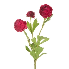 Kwiat Sztuczny Ozdobny Gałązka 42cm Amarantowy 6szt