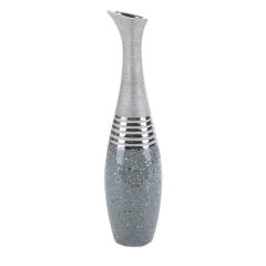 Wazon Dekoracyjny Neli 15x60cm Srebrny