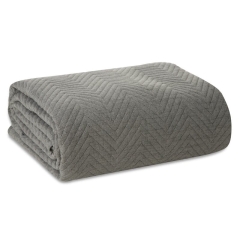 Narzuta Koc Len 3 200x220cm Grafitowa