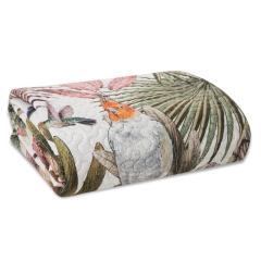 Narzuta Koc Parrot 200x220cm Zielona