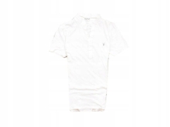 *M Allsaints Mens Polo Shirt Cotton White size S