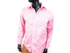 K Eton Mens Shirt Tailored Cotton Pink size 39