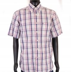 *S Tommy Hilfiger Mens Shirt Short Sleeve Checks M