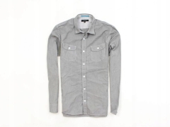 *D Ted Baker Mens Shirt Tailored Checks Grey S