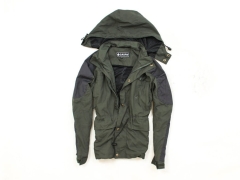 I Gaupa Womens Outdoor Jacket Hood Khaki XL