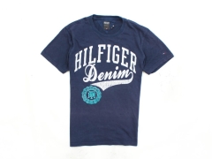 P Tommy Hilfiger Mens T-shirt Cotton Dark Blue Tee L