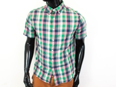 F Levis Mens Shirt Short Sleeve Checks size L