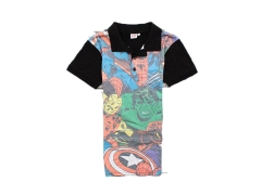 H Marvel Comics Mens Polo Shirt Iron Man Hulk *XS*