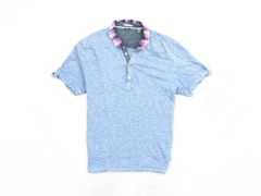 O Ted Baker Mens Polo Shirt Cotton Blue size S