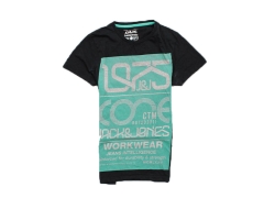I Jack&Jones Mens T-Shirt Cotton Print Black S