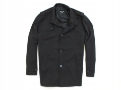 *K Taylor Wright Mens Coat Classic Epaulets XL