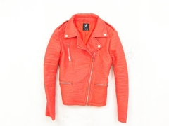 *K Atmosphere Womens Jacket Epaulets Red 38