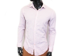 F Hugo Boss Mens Shirt Tailored Checks Pink 42