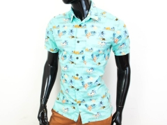 F Jack Jones Mens Shirt Short Sleeve Pattern M