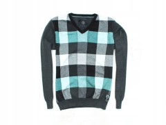 *N Jack Jones Mens Sweater V-Neck Checks size M