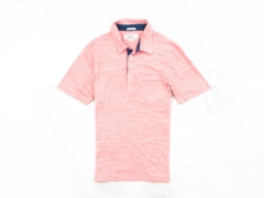 N Penguin Mens Polo Shirt Cotton Pink size M