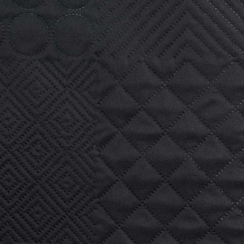 NARZUTA GEOMETRYCZNA PATCHWORK 220X240 CM CZARNA